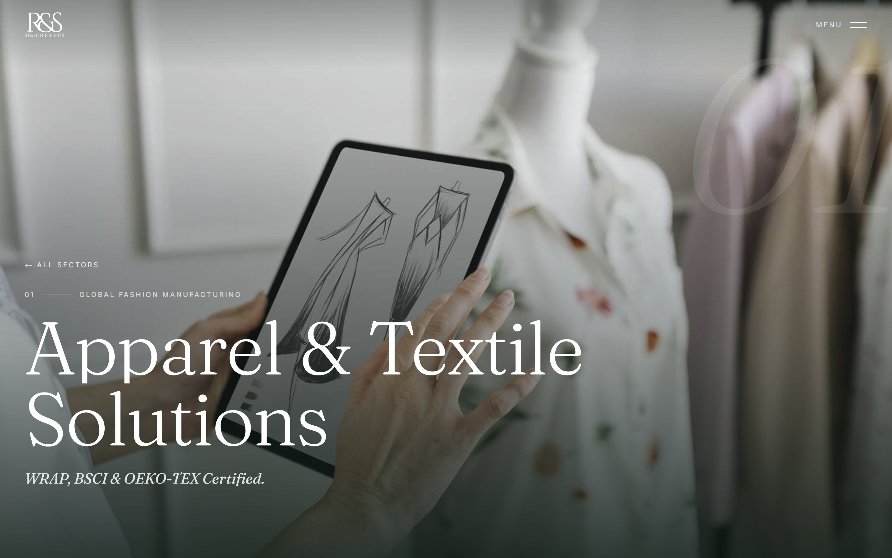 Apparel & Textile Solutions sector page hero