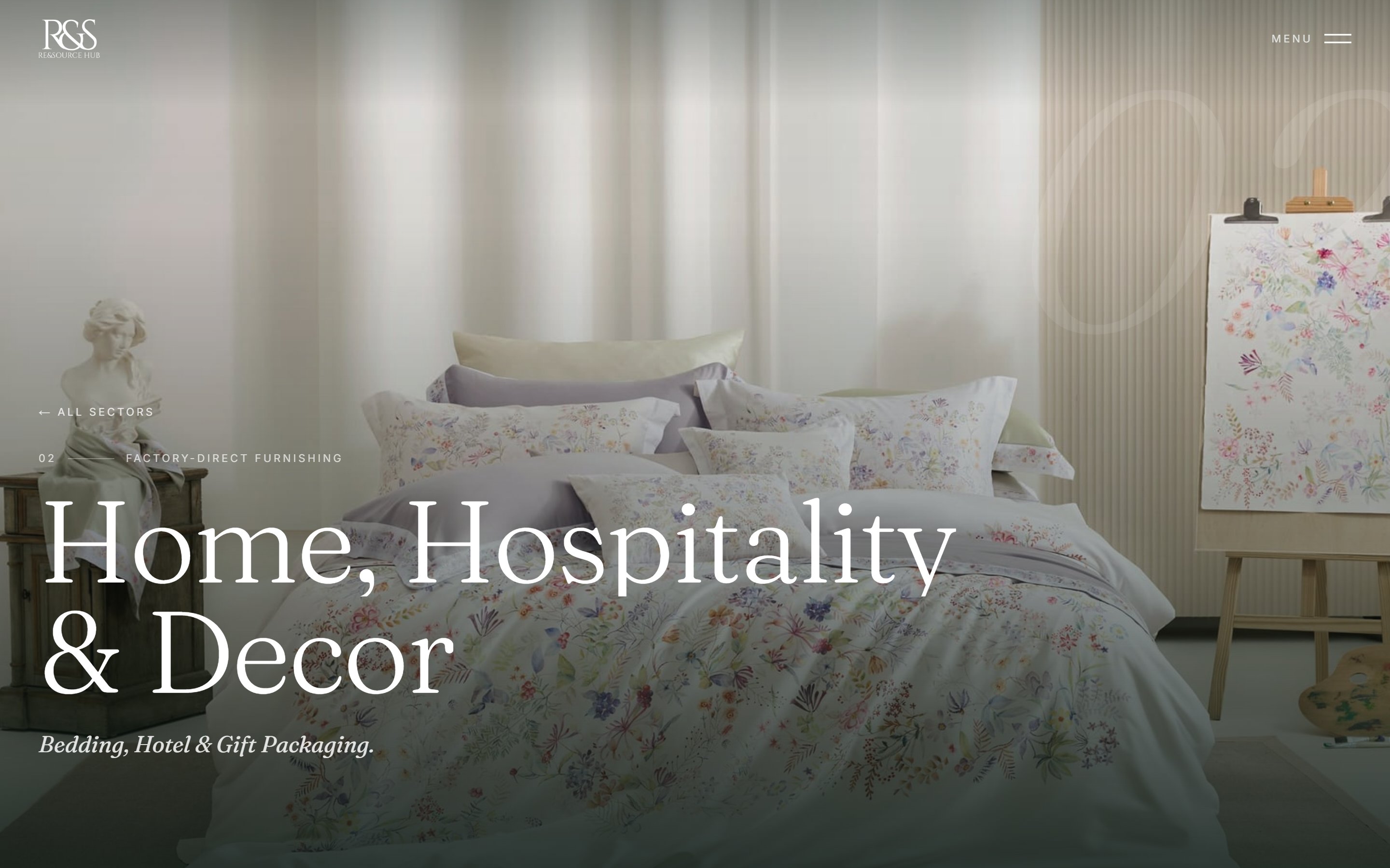 Home, Hospitality & Decor sector page hero